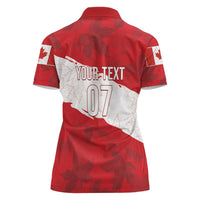 Canada WC2026 Soccer Custom Women Polo Shirt Les Rouges