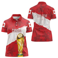 Canada WC2026 Soccer Custom Women Polo Shirt Les Rouges