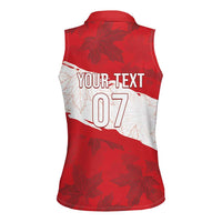 Canada WC2026 Soccer Custom Women Sleeveless Polo Shirt Les Rouges