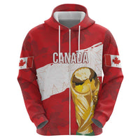 Canada WC2026 Soccer Custom Zip Hoodie Les Rouges