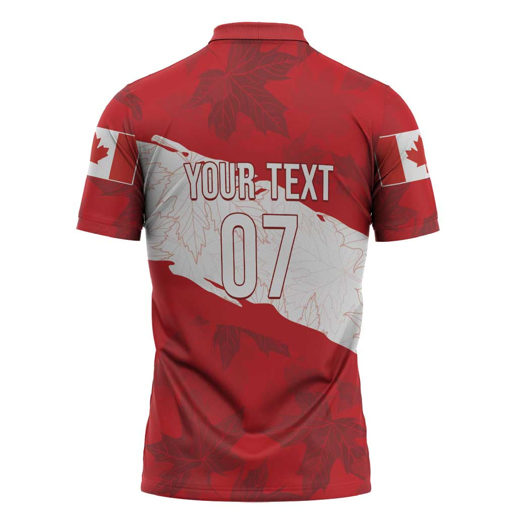 Canada WC2026 Soccer Custom Zipper Polo Shirt Les Rouges