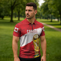 Canada WC2026 Soccer Custom Zipper Polo Shirt Les Rouges