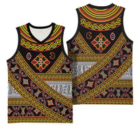 Cameroon Bamenda Toghu Inspired Basketball Jersey Classic Motifs