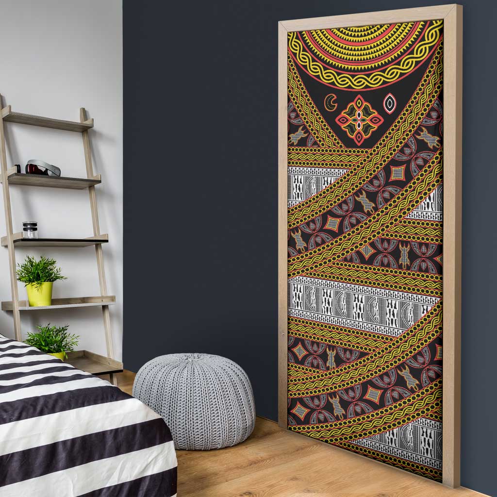 Cameroon Bamenda Toghu Inspired Door Cover Classic Motifs