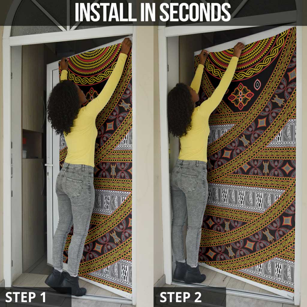 Cameroon Bamenda Toghu Inspired Door Cover Classic Motifs