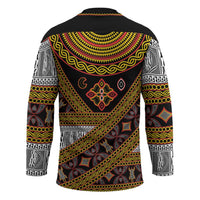 Cameroon Bamenda Toghu Inspired Hockey Jersey Classic Motifs