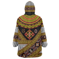Cameroon Bamenda Toghu Inspired Kid Wearable Blanket Hoodie Classic Motifs