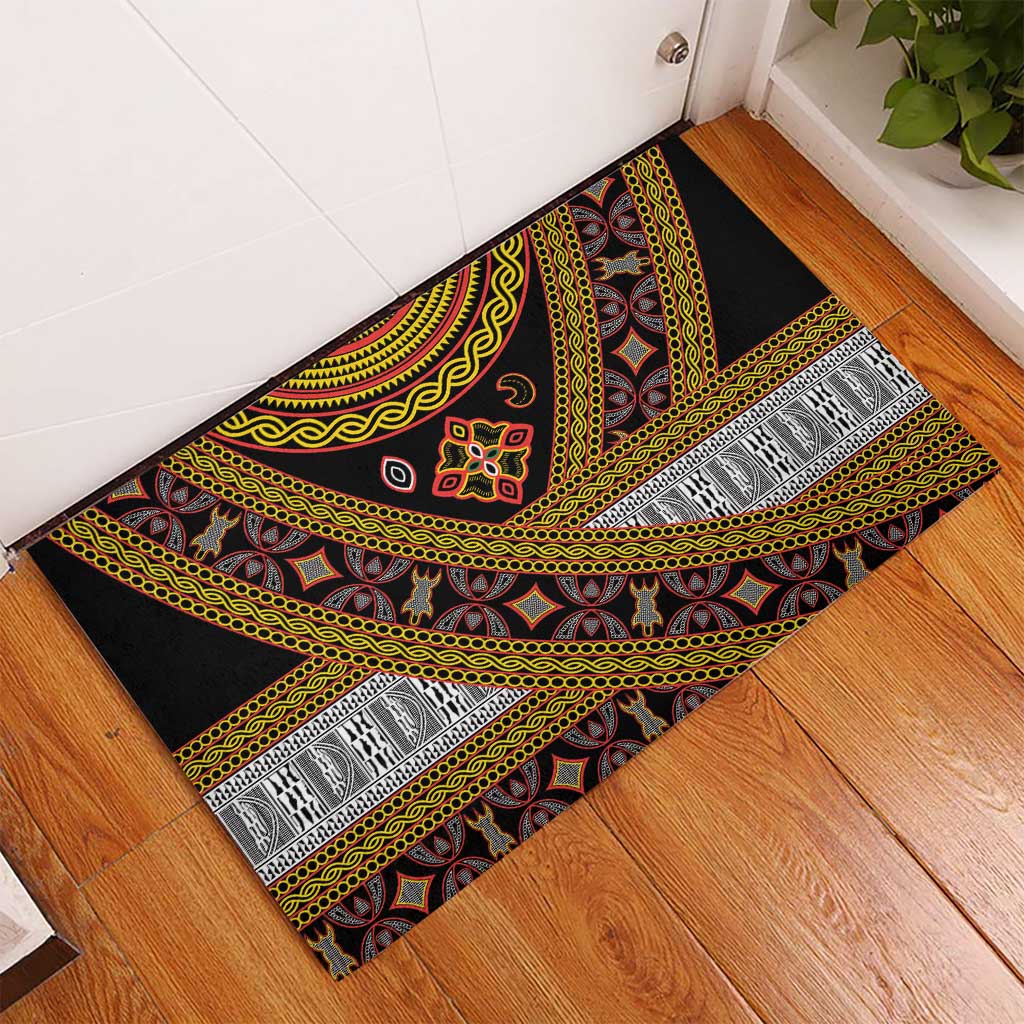Cameroon Bamenda Toghu Inspired Rubber Doormat Classic Motifs