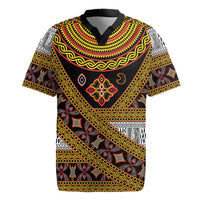 Cameroon Bamenda Toghu Inspired Rugby Jersey Classic Motifs