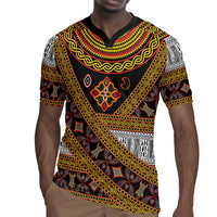 Cameroon Bamenda Toghu Inspired Rugby Jersey Classic Motifs