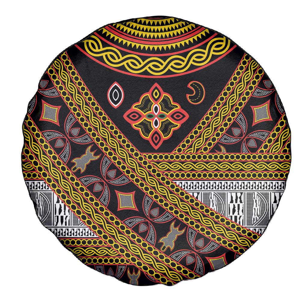 Cameroon Bamenda Toghu Inspired Spare Tire Cover Classic Motifs