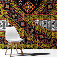 Cameroon Bamenda Toghu Inspired Window Curtain Classic Motifs
