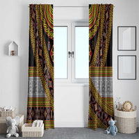 Cameroon Bamenda Toghu Inspired Window Curtain Classic Motifs