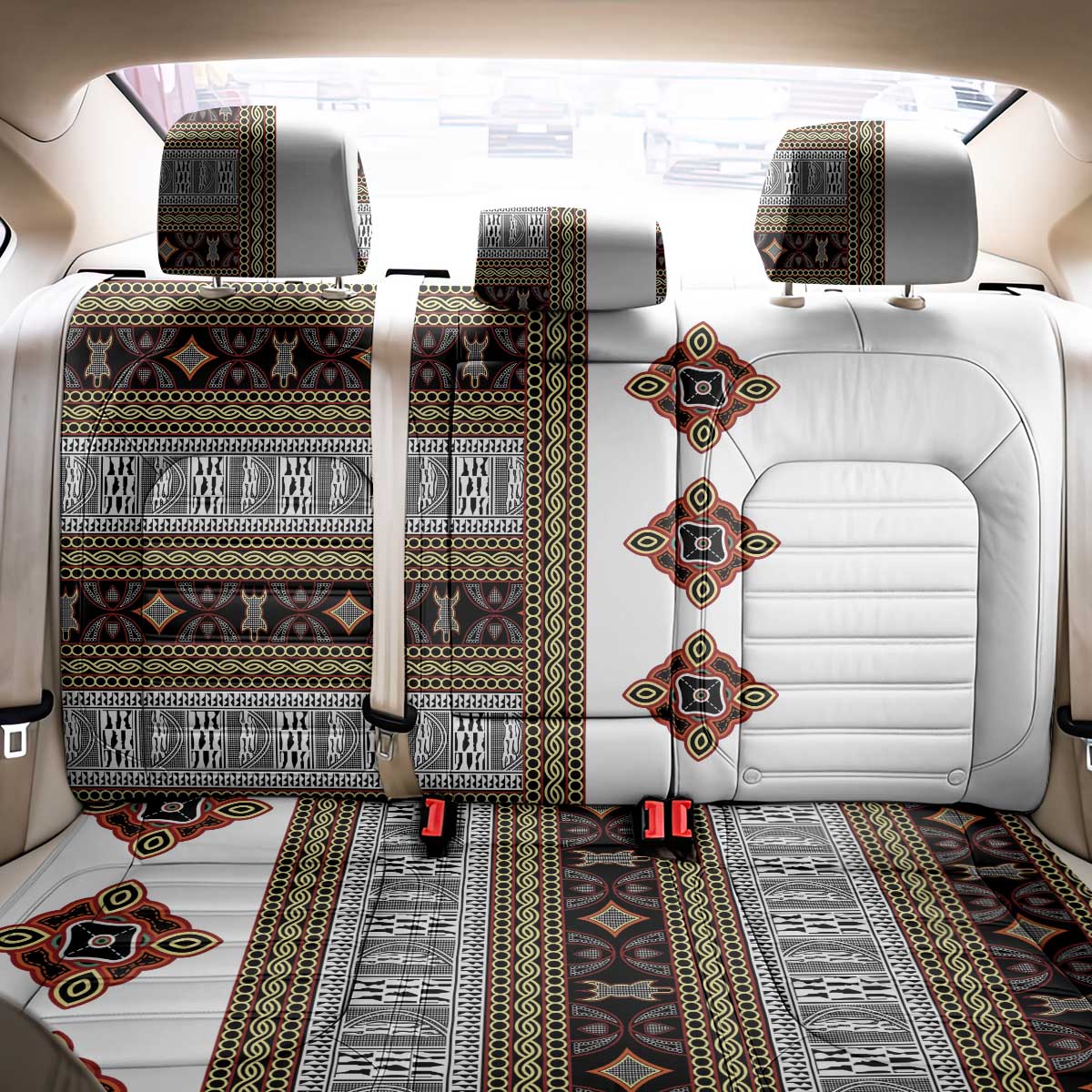 Cameroon Ndop Atoghu Inspired Back Car Seat Cover