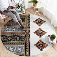 Cameroon Ndop Atoghu Inspired Round Carpet