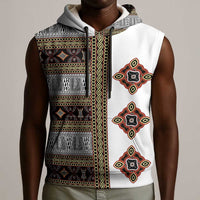 Cameroon Ndop Atoghu Inspired Sleeveless Hoodie