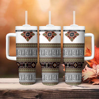 Cameroon Ndop Atoghu Inspired Tumbler With Handle