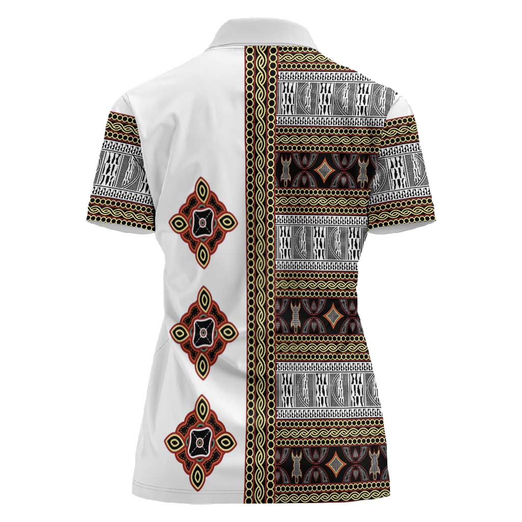 Cameroon Ndop Atoghu Inspired Women Polo Shirt