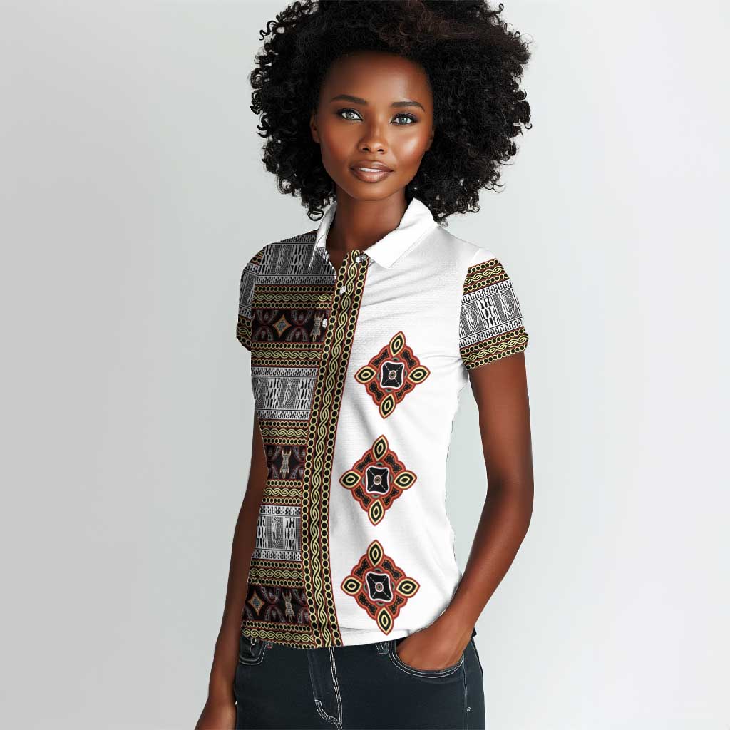 Cameroon Ndop Atoghu Inspired Women Polo Shirt