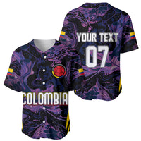 Personalised Colombia Football Baseball Jersey World Cup 2023 Cano Cristales River Style LT7 - Wonder Print Shop