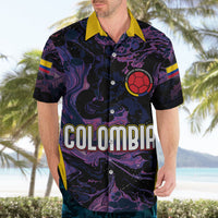 Personalised Colombia Football Hawaiian Shirt World Cup 2023 Cano Cristales River Style - Wonder Print Shop