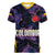Personalised Colombia Football Women V Neck T Shirt World Cup 2023 Cano Cristales River Style - Wonder Print Shop