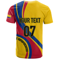 Personalised Colombia Football T Shirt World Cup 2023 Chicas Superpoderosas - Wonder Print Shop