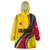 Personalised Colombia Football Wearable Blanket Hoodie World Cup 2023 Chicas Superpoderosas - Wonder Print Shop