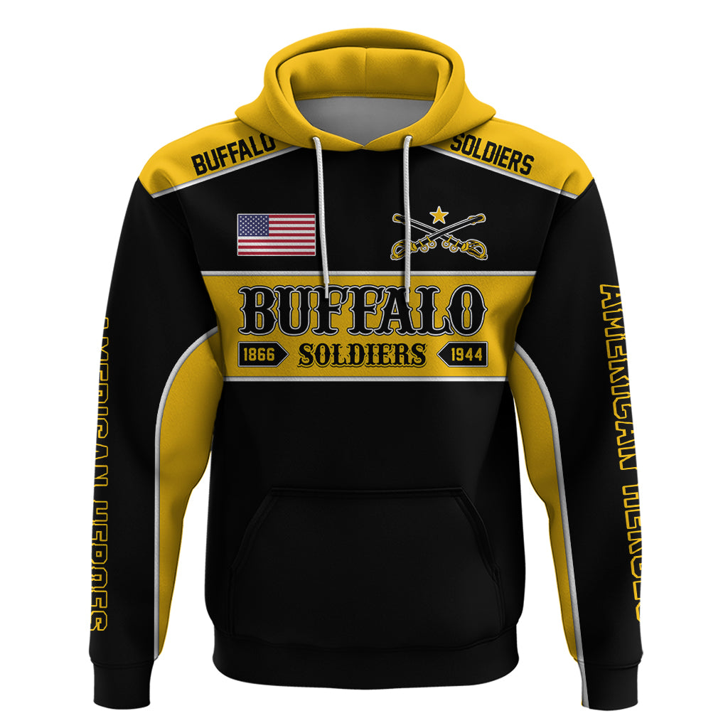 Personalised Buffalo Soldiers Hoodie History of Heroes - Wonder Print Shop