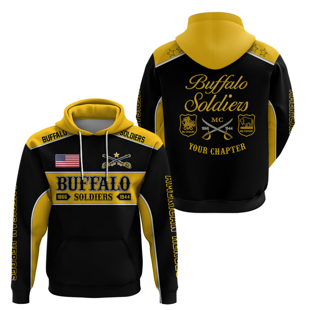 Personalised Buffalo Soldiers Hoodie History of Heroes - Wonder Print Shop