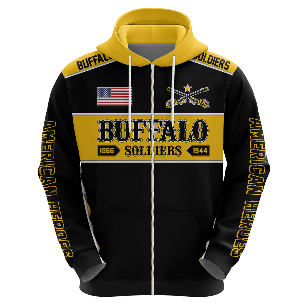 Personalised Buffalo Soldiers Hoodie History of Heroes - Wonder Print Shop