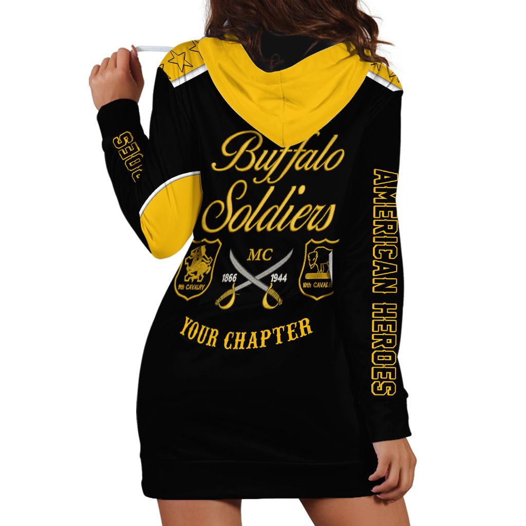 Personalised Buffalo Soldiers Hoodie Dress History of Heroes - Wonder Print Shop