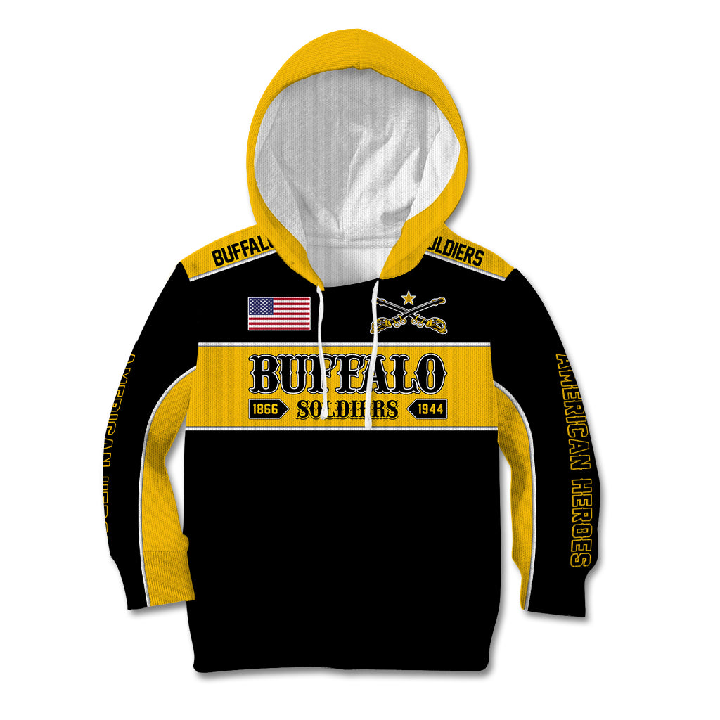 Personalised Buffalo Soldiers Kid Hoodie History of Heroes - Wonder Print Shop