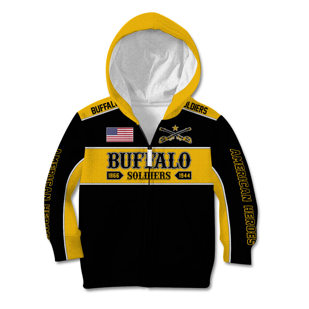 Personalised Buffalo Soldiers Kid Hoodie History of Heroes - Wonder Print Shop