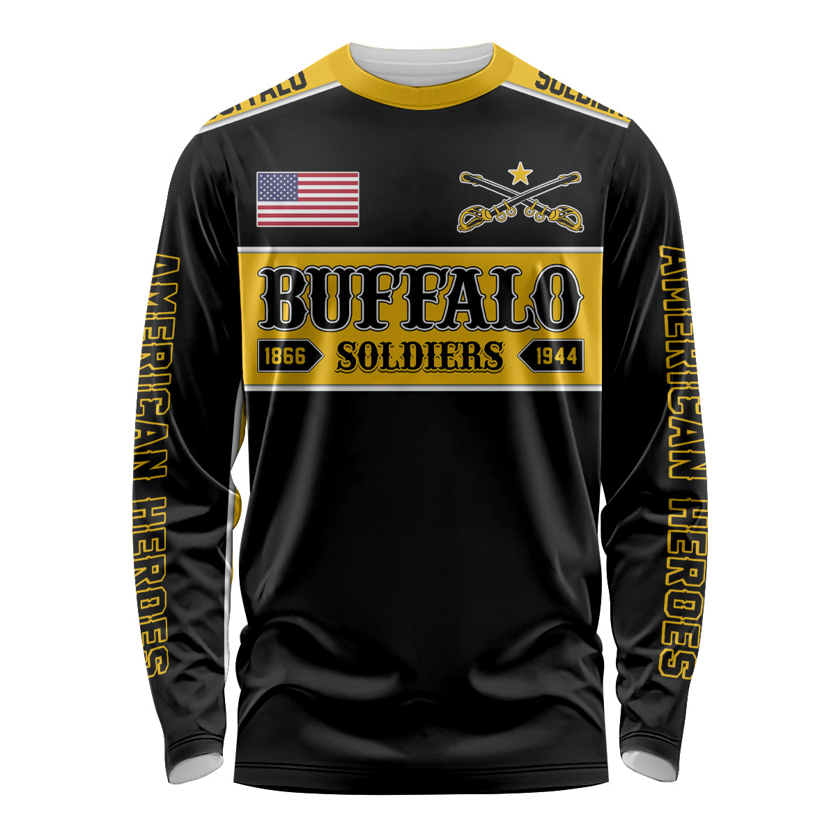 Personalised Buffalo Soldiers Long Sleeve Shirt History of Heroes - Wonder Print Shop