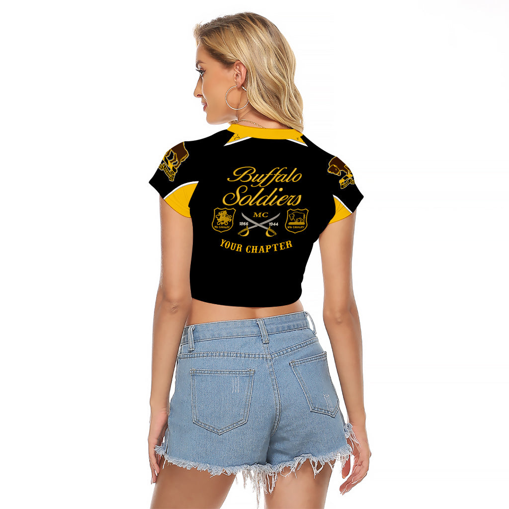 Personalised Buffalo Soldiers Raglan Cropped T Shirt History of Heroes - Wonder Print Shop