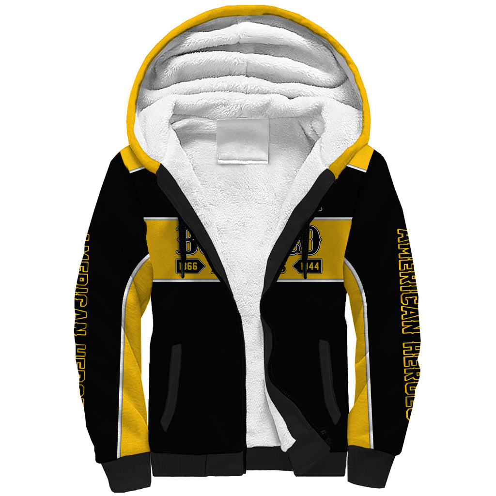 Personalised Buffalo Soldiers Sherpa Hoodie History of Heroes - Wonder Print Shop