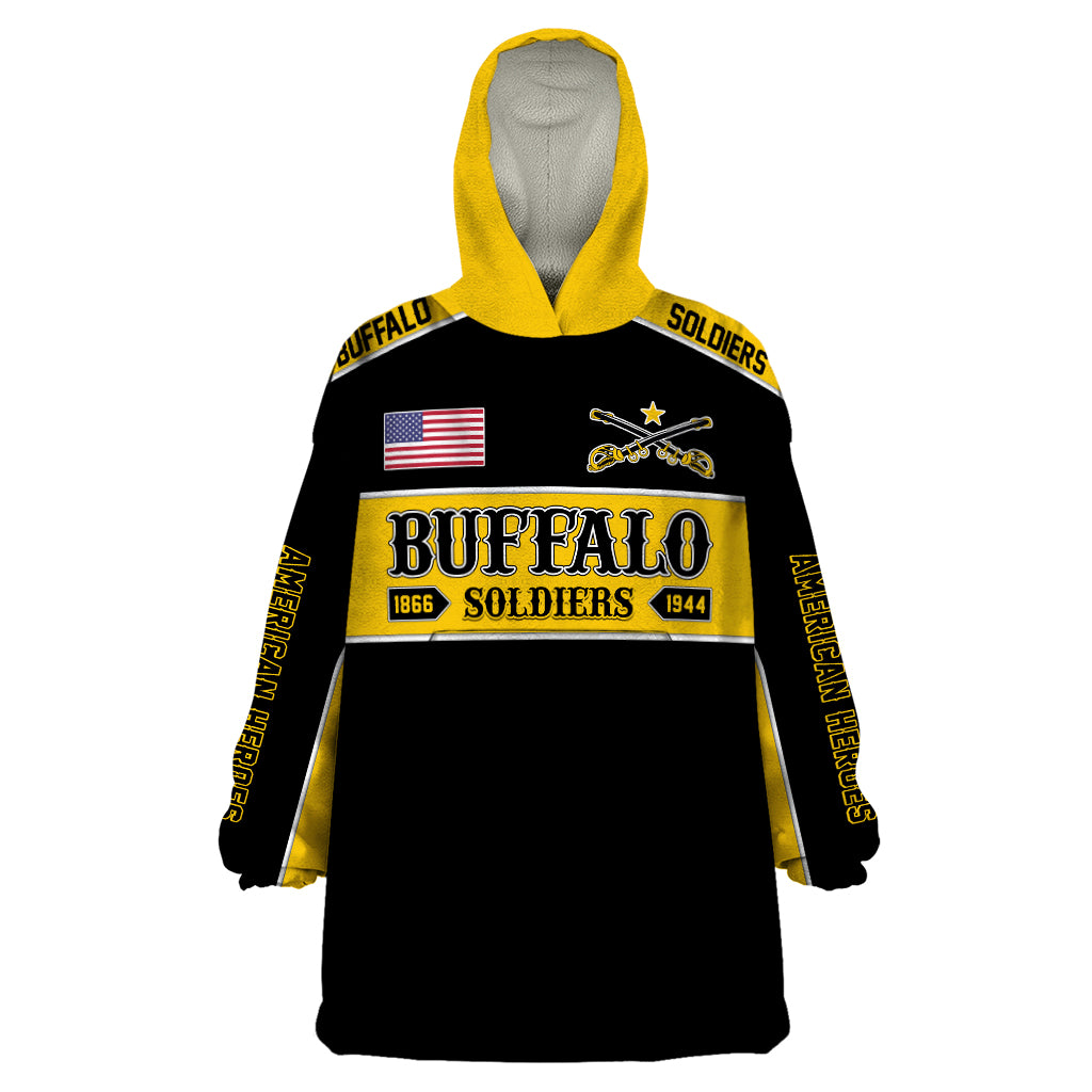 Personalised Buffalo Soldiers Wearable Blanket Hoodie History of Heroes - Wonder Print Shop