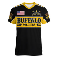 Personalised Buffalo Soldiers Women V Neck T Shirt History of Heroes - Wonder Print Shop