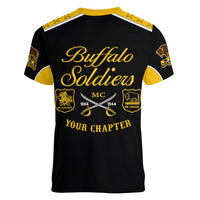 Personalised Buffalo Soldiers Women V Neck T Shirt History of Heroes - Wonder Print Shop