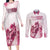 Personalised Kentucky Horse Racing Couples Matching Long Sleeve Bodycon Dress and Long Sleeve Button Shirt 151st Anniversary - Pink Out LT7