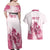 Personalised Kentucky Horse Racing Couples Matching Off Shoulder Maxi Dress and Hawaiian Shirt 151st Anniversary - Pink Out LT7