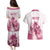Personalised Kentucky Horse Racing Couples Matching Puletasi and Hawaiian Shirt 151st Anniversary - Pink Out LT7