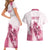 Personalised Kentucky Horse Racing Couples Matching Short Sleeve Bodycon Dress and Hawaiian Shirt 151st Anniversary - Pink Out LT7