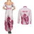 Personalised Kentucky Horse Racing Couples Matching Summer Maxi Dress and Long Sleeve Button Shirt 151st Anniversary - Pink Out LT7