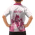 Personalised Kentucky Horse Racing Family Matching Off Shoulder Long Sleeve Dress and Hawaiian Shirt 151st Anniversary - Pink Out LT7