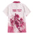 Personalised Kentucky Horse Racing Family Matching Off Shoulder Short Dress and Hawaiian Shirt 151st Anniversary - Pink Out LT7