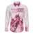Personalised Kentucky Horse Racing Family Matching Puletasi and Hawaiian Shirt 151st Anniversary - Pink Out LT7