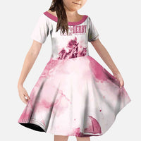 Personalised Kentucky Horse Racing Family Matching Summer Maxi Dress and Hawaiian Shirt 151st Anniversary - Pink Out LT7