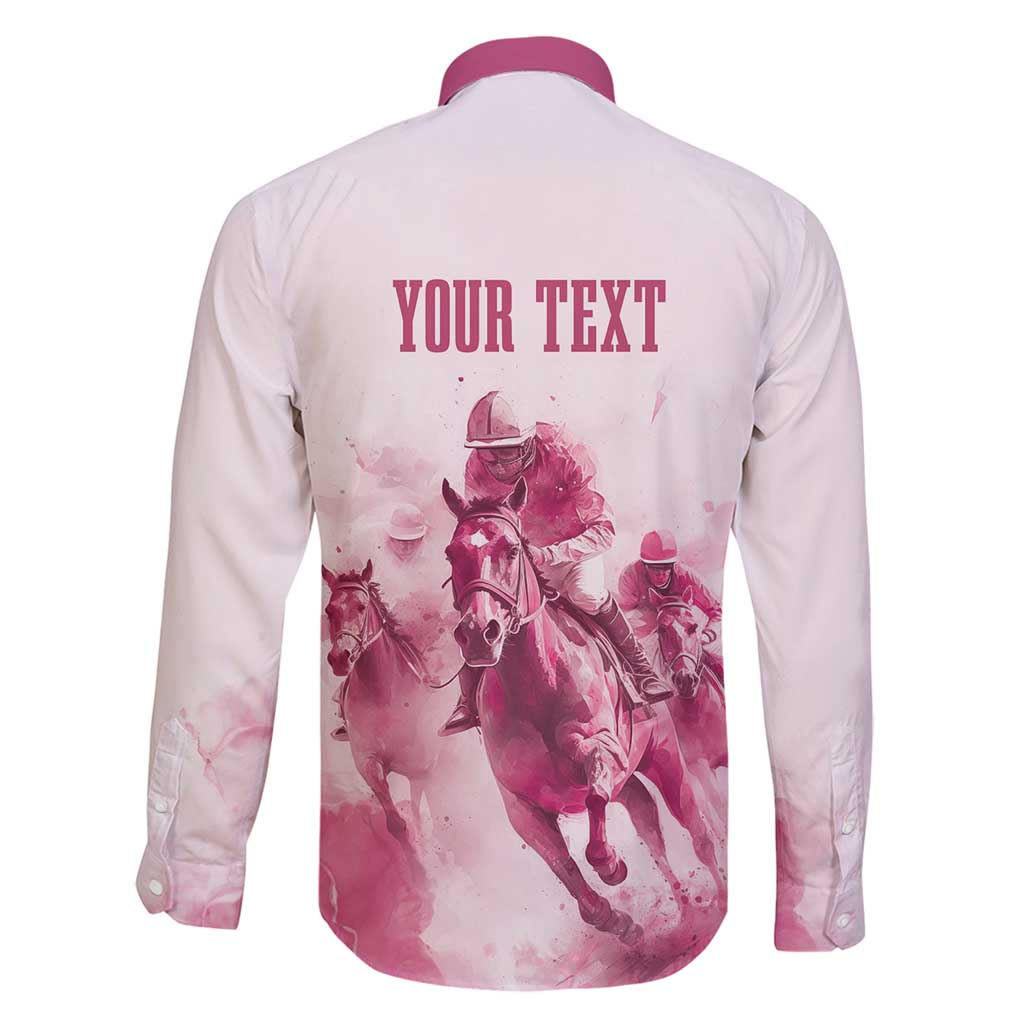 Personalised Kentucky Horse Racing Family Matching Tank Maxi Dress and Hawaiian Shirt 151st Anniversary - Pink Out LT7